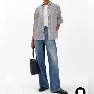 rag & bone Miramar terry wide leg pants in Lenox